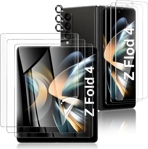 Vista 10 de Fotbor Compatible con 2 protectores de pantalla de privacidad para iPhone 14 Plus + 2 protectores de lente de cámara, vidrio templado inastillable