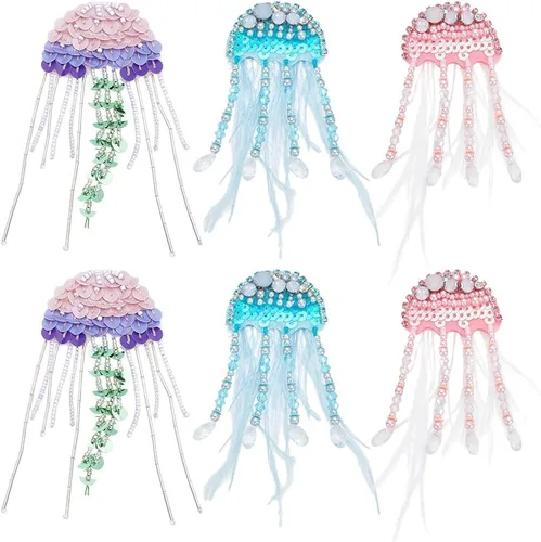 Vista 15 de INFUNLY Parches de diamantes de imitación con cuentas de corazón a mano, parches bordados para coser en parches de corazón de cristal para ropa