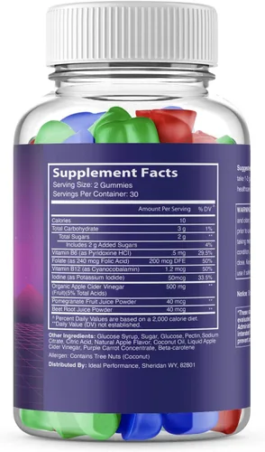 Vista 2 de IDEAL PERFORMANCE Paquete de 2 gomitas Gemini Keto (120 gomitas)