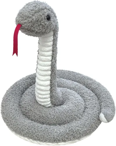 Vista 12 de Juguete de peluche negro de serpiente de peluche, suave juguete de peluche para niños y niñas, regalos para niños o novia, 17 pulgadas