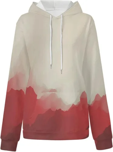 Vista 20 de Ceboyel Sudaderas de gran tamaño para mujer, teñido anudado, manga larga, sudaderas con capucha, ajuste holgado, ropa de moda para adolescentes