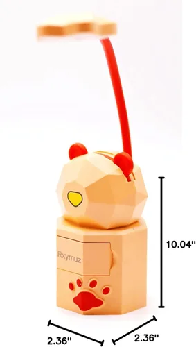 Vista 8 de Luz nocturna de lectura LED, bonita lámpara de escritorio kawaii, lámpara de escritorio plegable y bonita, lámparas de escritorio para oficina