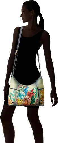 Vista 6 de Anna by Anuschka Hobo de hombro grande de cuero para mujer