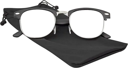 Vista 4 de Emblema EyewearGafas de sol con borde PremiumMarco para mitad Cuerno metal remaches