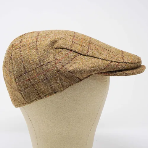 Vista 5 de Borges & Scott Gorra plana Woodsman - Totalmente impermeable - Yorkshire Tweed - Exterior 100% lana Autumn Leaf