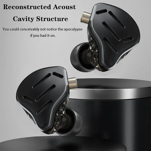 Vista 9 de KZ Auriculares Zax en el oído Monitor, 7BA+1DD híbrido IEM con micrófono