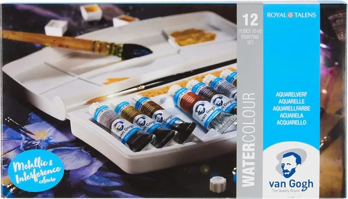 Vista 21 de Van Gogh - Juego de pinturas para acuarela, juego de tubos 10x10 ml Pintura de acuarela de grado profesional con alta resistencia a la luz