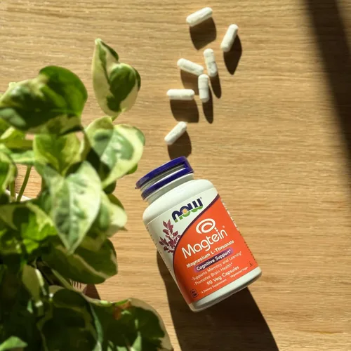 Vista 7 de Magtein de NOW, 90 cápsulas veg