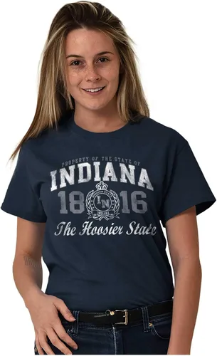 Vista 9 de Indiana Midwestern Souvenir Tourist in Crewneck Camisetas Mujer