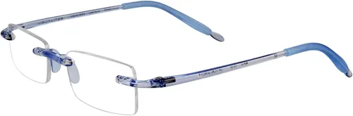 Vista 16 de Visualites Gafas de lectura rectangulares sin montura ligeras para mujeres y hombres - Modelo - VIS 8 Negro