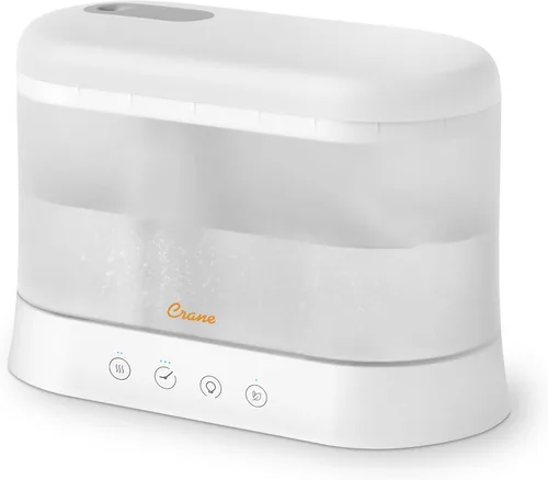 Vista 6 de Crane Humidificador de niebla fría de 0.5 galones de llenado superior y difusor de aceite esencial, silencioso, tiempo de funcionamiento de 15
