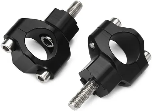 Vista 3 de JFG RACING Elevador de Manillar de Dirt Bike, Soportes Abrazaderas de Manillar de Motocicleta CNC para 125-530 SX SXF EXC EXCF XCW XCFW Negro