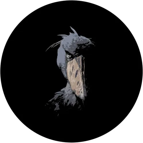 Vista 3 de Shoebill Amante de Aves Maya Amante Aves Agojadas PopSockets Intercambiable PopGrip