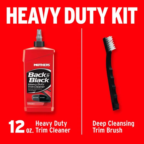 Vista 7 de Kit limpiador de molduras Mothers Back-to-black, alta resistencia Deep Cleans & Restores Exterior Trim & Plastics, Removes Oxidation, Dirt, Grime