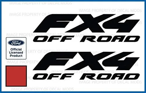 Vista 16 de FX4 Offroad - Adhesivos troquelados para Ford F250 F350 Super Duty (1997-2010), juego de 2 unidades, color negro brillante