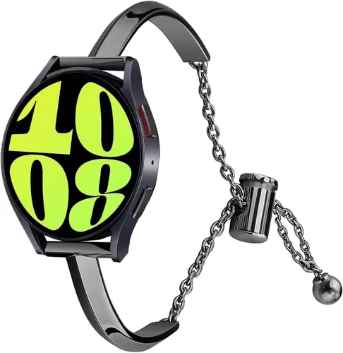Vista 19 de DEALELE Bandas compatibles con Samsung Galaxy Watch 6/6 Classic / 5/5 Pro / 4/4 Classic / 3 1.614 in / Active 2, pulsera de repuesto de metal con 1#