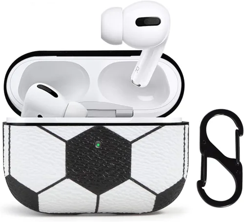 Vista 6 de Funda para Airpods Pro, bonita funda de piel con diseño de piña