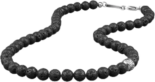 Vista 11 de GAVU Collar de cuentas de gemas semipreciosas de 8mm para hombres, collares de cristal curativos para hombres ojo de tigre rojo
