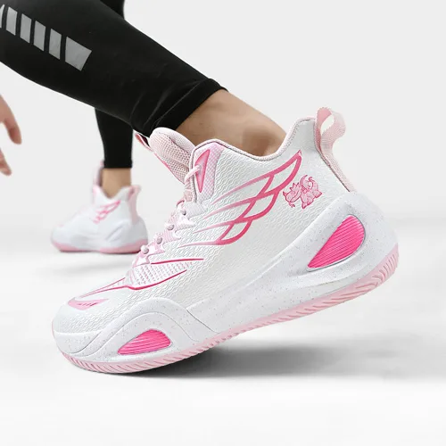 Vista 7 de NCNDB Tenis de baloncesto unisex transpirables para correr, a la moda, antideslizantes, acolchados, para correr, caminar, entrenar