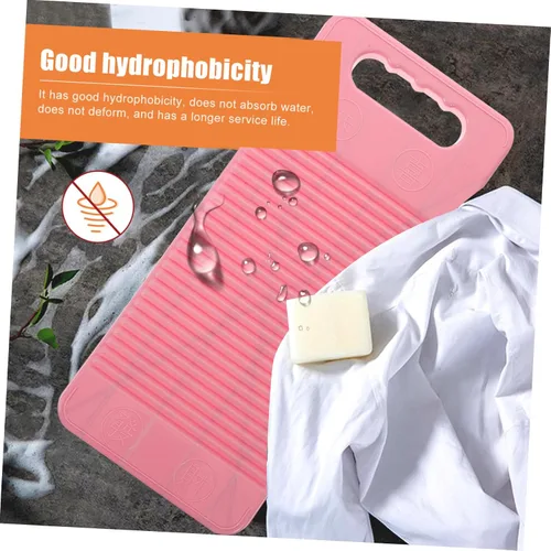 Vista 4 de Cabilock Tabla de lavandería Lavado de manos Herramientas de ropa antideslizante Washboard para uso doméstico Estilo aleatorio