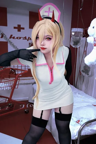 Vista 6 de C-ZOFEK Disfraz para mujer, talla estadounidense, para cosplay, de piel sintética, uniforme de enfermera