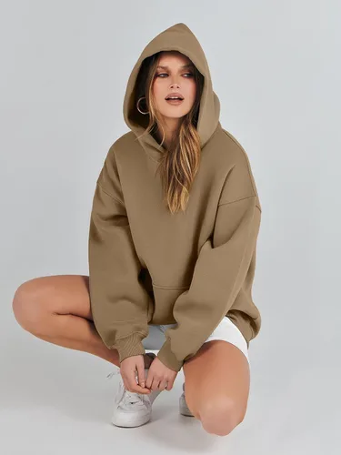 Vista 9 de ANRABESS Womens Oversized Hoodies Fleece Sweatshirts Long Sleeve Hooded Pullover Fall Clothes with Pocket