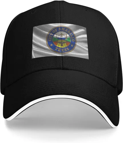 Vista 4 de Amarillo Texas Seal Baseball Cap for Men Women Hats Adjustable Outdoor Trucker Hat