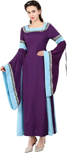 Vista 104 de Kranchungel - Vestidos renacentistas de estilo medieval/irlandés/campesino para mujer; disfraz de hada, para bailes