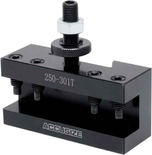 Vista 3 de Accusize Industrial Tools - Soporte CXA para torneado y rectificado, para herramientas de torneado de 1 pulgada, portaherramienta de cambio rápido