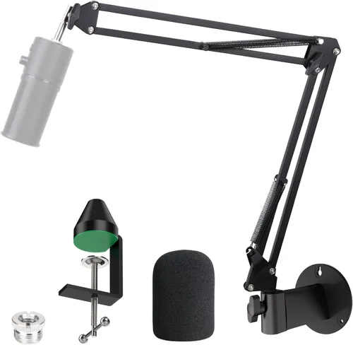 Vista 10 de Razer Seiren X Brazo Boom con Filtro Pop - Soporte de Micrófono con Cubierta de Espuma y Parabrisas para Micrófono de Transmisión Razer Seiren X