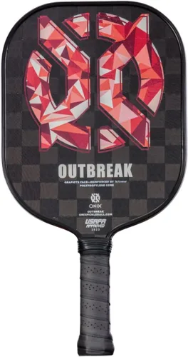 Vista 19 de Onix Outbreak Pickleball Paddle Reinforced by TeXtreme® Technology for Improved Performance and Stronger Play Negro