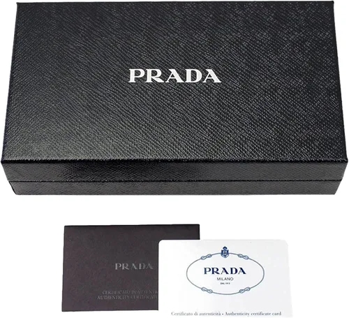 Vista 5 de Prada mujer piel negro largo cartera 1Ml506VITELLO Move Nero cierre de cremallera Around