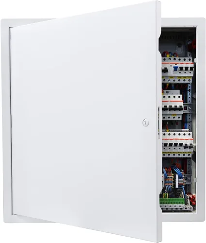 Vista 13 de VEVOR Panel de acceso para paneles de yeso, puerta de acceso de acero galvanizado de 13.3 x 13.3 pulgadas, panel de servicio con bisagras de fácil