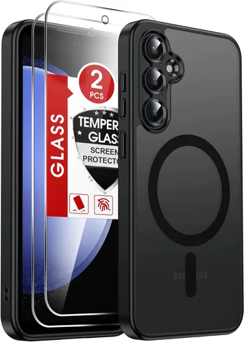 Vista 165 de LeYi Funda para teléfono Samsung-S23: protector de pantalla e imán MagSafe Púrpura