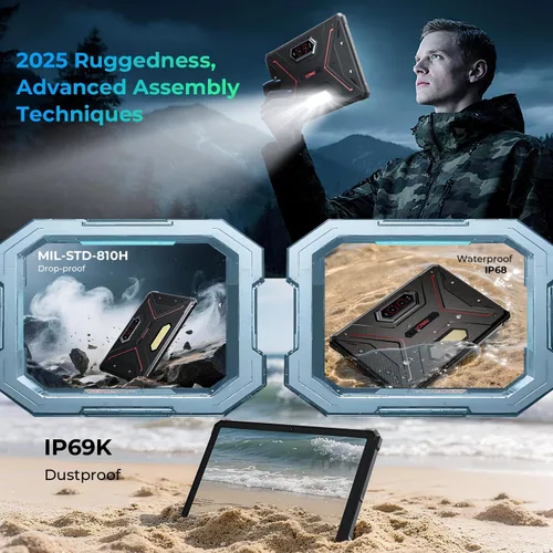 Vista 7 de HOTWAV R9 Ultra 5G Rugged Tablet with Pen, 24GB+512GB+2TB 11" 2K 20080mAh