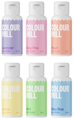 Vista 41 de Colour Mill Colorante para alimentos a base de aceite, 20 mililitros. Cada uno de 6 colores: Baby Blue, Navy, Royal, Sky Blue, Teal y Tiffany