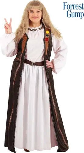 Vista 2 de Forrest Gump - Disfraz de Jenny Curran Hippie para mujer de talla grande