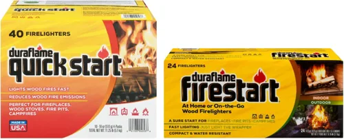 Vista 6 de Duraflame Iniciador de Fuego para Uso en Interiores y Exteriores - Troncos de Ignición Rápida para Barbacoa, Chimenea, Fogata y Campamentos
