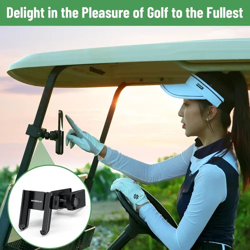 Vista 6 de BAYINBULAK Accesorios para soporte de teléfono para carrito de golf, negro