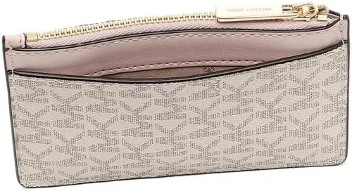 Vista 3 de Michael Kors Jet Set - Estuche para tarjetas con cremallera superior cartera para monedas color marrón Marrón Jet Set Travel