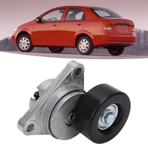 Vista 5 de Aramox Belt Tensioner, Belt Tensioner Assembly Metal Construction 25184786 Replacement for Chevy Aveo 2004 to 2008