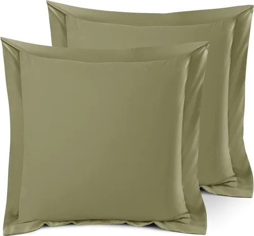 Vista 110 de Nestl Juego de 2 fundas tipo sham de almohada suaves - Fundas de almohada de microfibra de doble cepillado - Fundas de almohada de cama premium