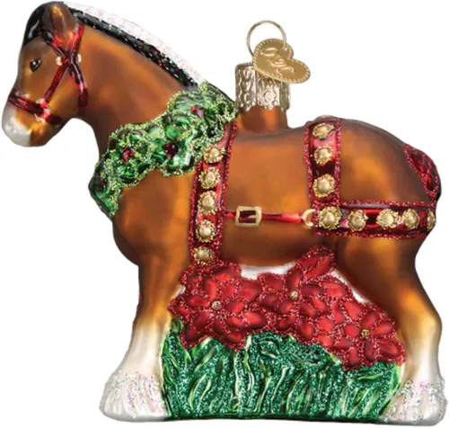 Vista 10 de Old World Christmas: Colección Fireman - Adorno de vidrio soplado para árbol de Navidad Granero
