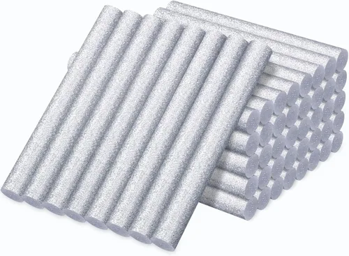 Vista 28 de Manarty Barra de pegamento termofusible roja ladrillo, 48 unidades de 0.27" de diámetro x 4" de largo, barras de pegamento termofusible mini de Rojo