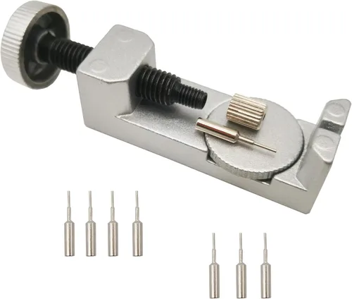 Vista 5 de Sdanart Kit de herramientas de extracción de eslabones de reloj, herramienta de extracción de pines de reloj con 10 pines adicionales para removedor