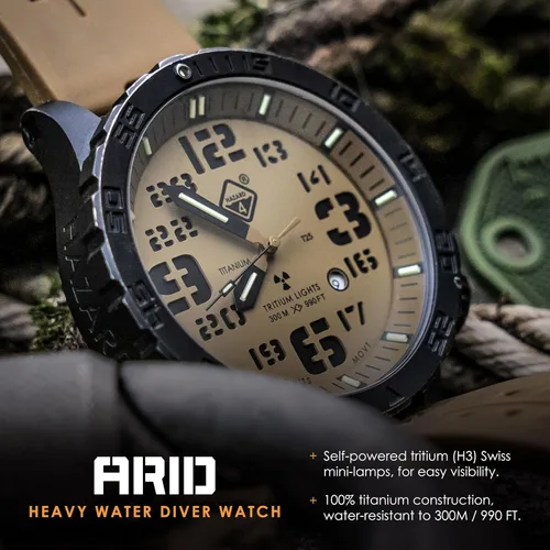 Vista 39 de HAZARD 4 Heavy Water Diver™ : Titanium Tritium Dive-Watch