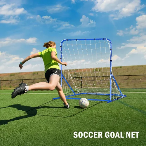 Vista 4 de Soccer Baseball Rebounder Net, Soccer Goal Net, Volleyball Softball Rebound Pitchback Net Quick-Switch Angle Training for Control, Passing Practice