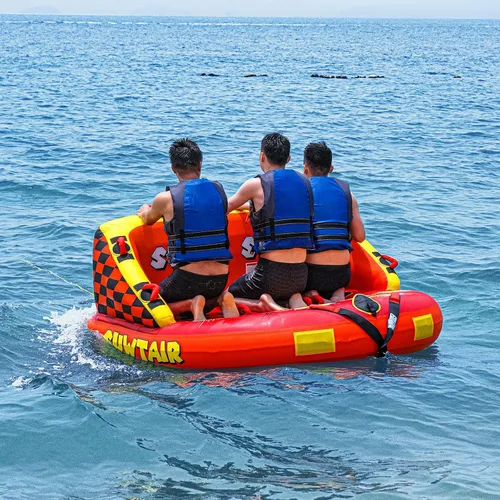Vista 2 de SUWTAIR Tubos remolcables para navegación, tubo de tracción, tubos de súper sofá para barcos, tubo inflable para barco, puntos de remolque