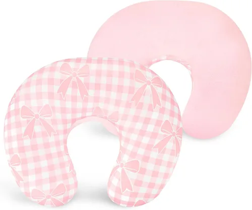 Vista 8 de DILIMI Funda de almohada de lactancia, funda de lactancia suave y elástica para almohada de lactancia, 1 paquete reversible extraíble para bebé niño