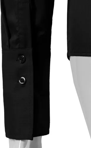 Vista 5 de Doublju - Camisas para mujer, elásticas de ajuste entallado, de algodón con botones, talla grande